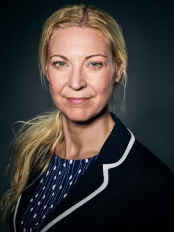 Porträtt av Pia Vallgårda, administratör